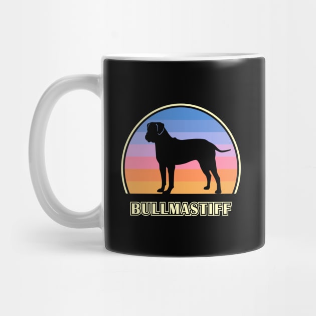 Bullmastiff Vintage Sunset Dog by millersye